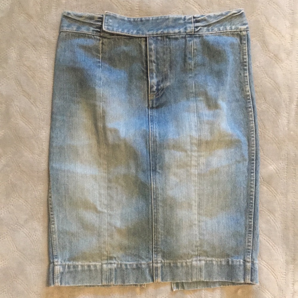 Marc Jacobs Light Blue Denim Pencil Skirt